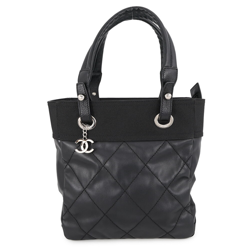 CHANEL Black Logo Tote Bag